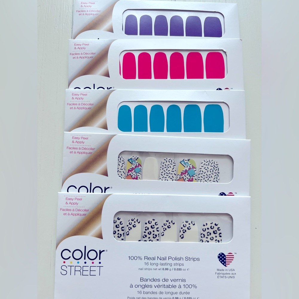 Set of 5 Wild and Retro Color Street Sets